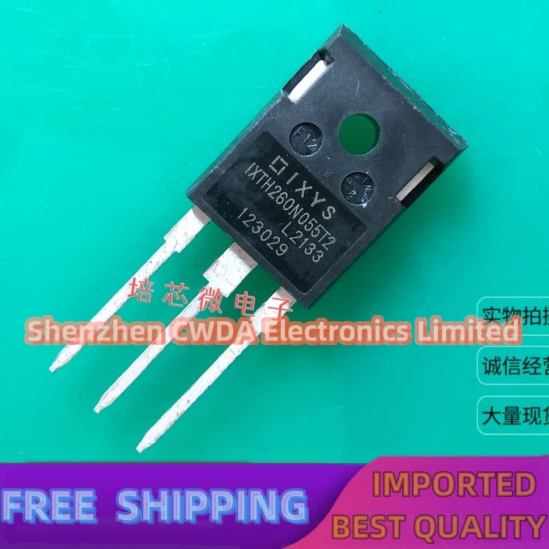 10PCS-20PCS  IXTH260N055T2  TO-247 55V 260A MOS  In Stock Can Be Purchased 