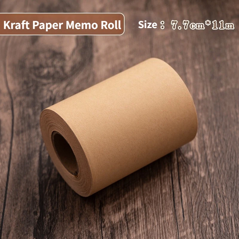 Retro & Ins Style Wooden Memo Clipboard, Hangable Non-Adhesive Rolled Notes, Blank for Notes & Messages memo pad