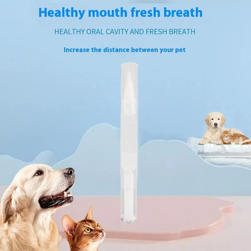 Pet Toothbrush Pen Teeth Brightening Pen For Dog Pet Toothbrush Toothpaste Pet Teeth White Pen Tool For Dogs Cats Tooth Whiten