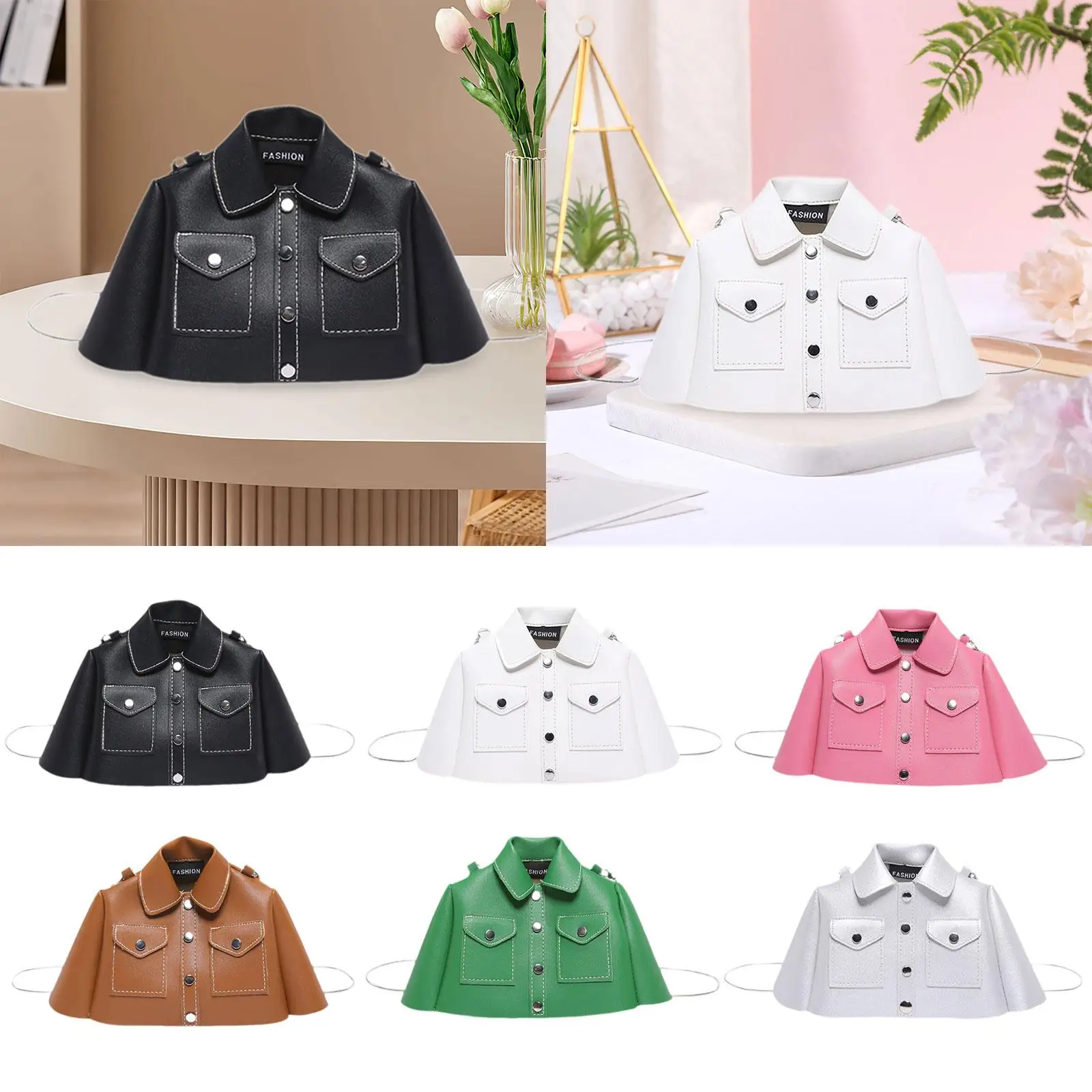 

Women Shoulder Bag Versatile Satchel Bag Portable Elegant Clothes Shaped Chain