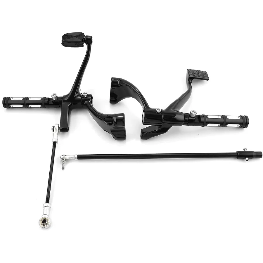 

Black Forward Control Foot Pegs Levers Linkages for Sportster XL1200 Iron XL883 20142022 Motorcycle Performance Upgrade with En