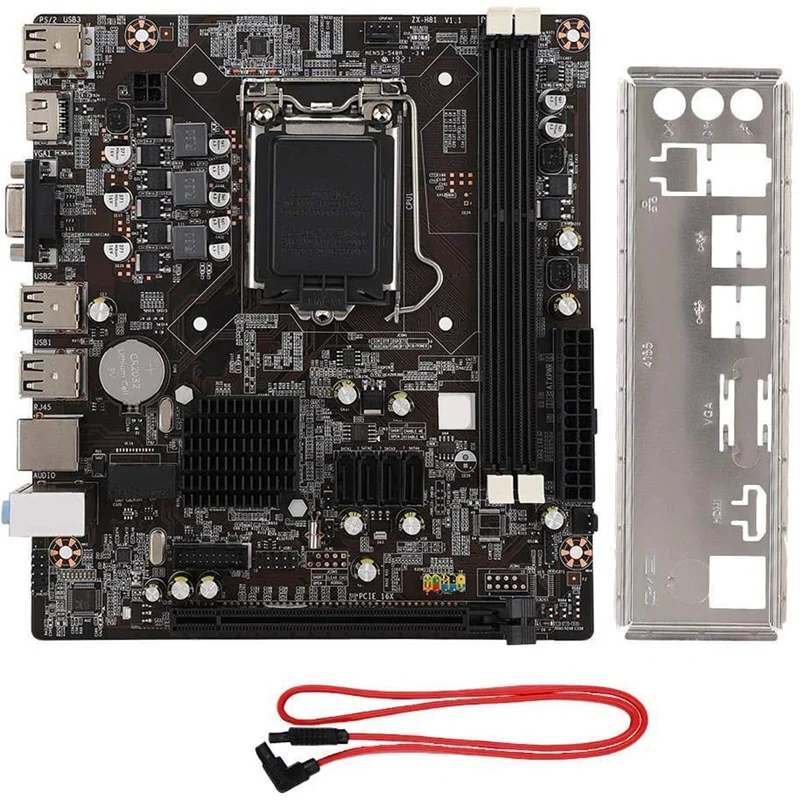 

Desktop Motherboard for Intel H81, CPU for Intel LAG 1150 2DDR3 1600/1333/1066Mhz Memory 1PCI-Ex16 Motherboard