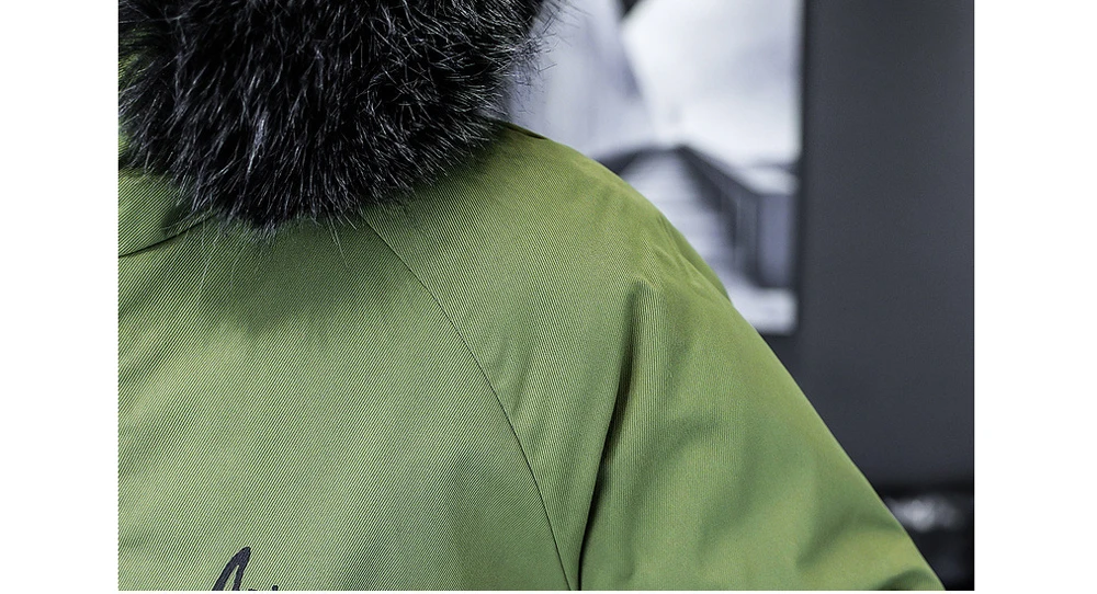 Winter männer Lange Unten Jacke Mode Männlichen Thermische Parkas Mäntel Casual Männer Klassische Pelz Kragen Warme Gepolsterte Jacken Kleidung 5XL – Detail 15