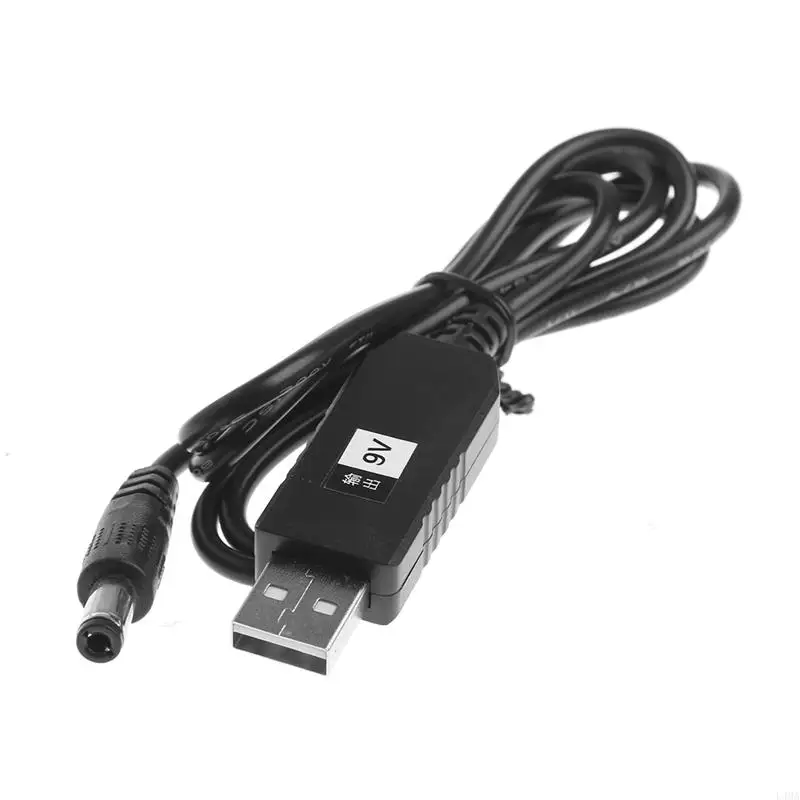 

L4MA Converter USB 5v to 9v Step Up Power Regulator Line 2.1x5.5mm Male Converter Adapter Cable