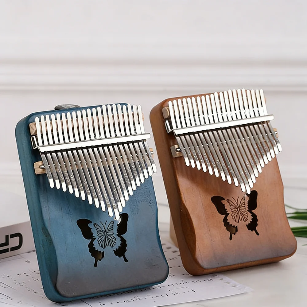 Kalimba Daumenklavier-Set, 17 21 Tasten, manuell abgestimmtes Musikinstrument, Calimba, tragbares Fingerklavier, Geburtstagsgeschenke für Musikliebhaber
