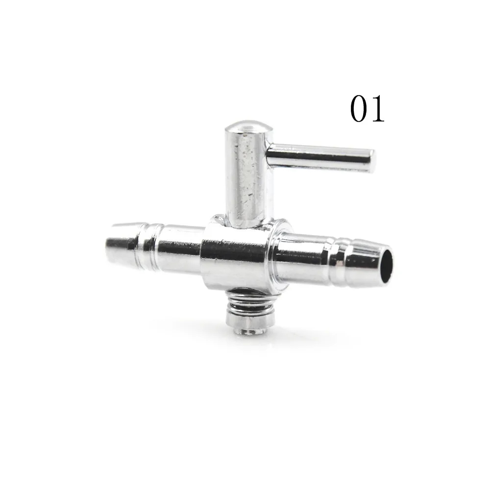 5 Stainless Stee Ways l Control Valve Air Pump Accessories Aquarium Tank Flow Tube Pipe Line Dropshipping