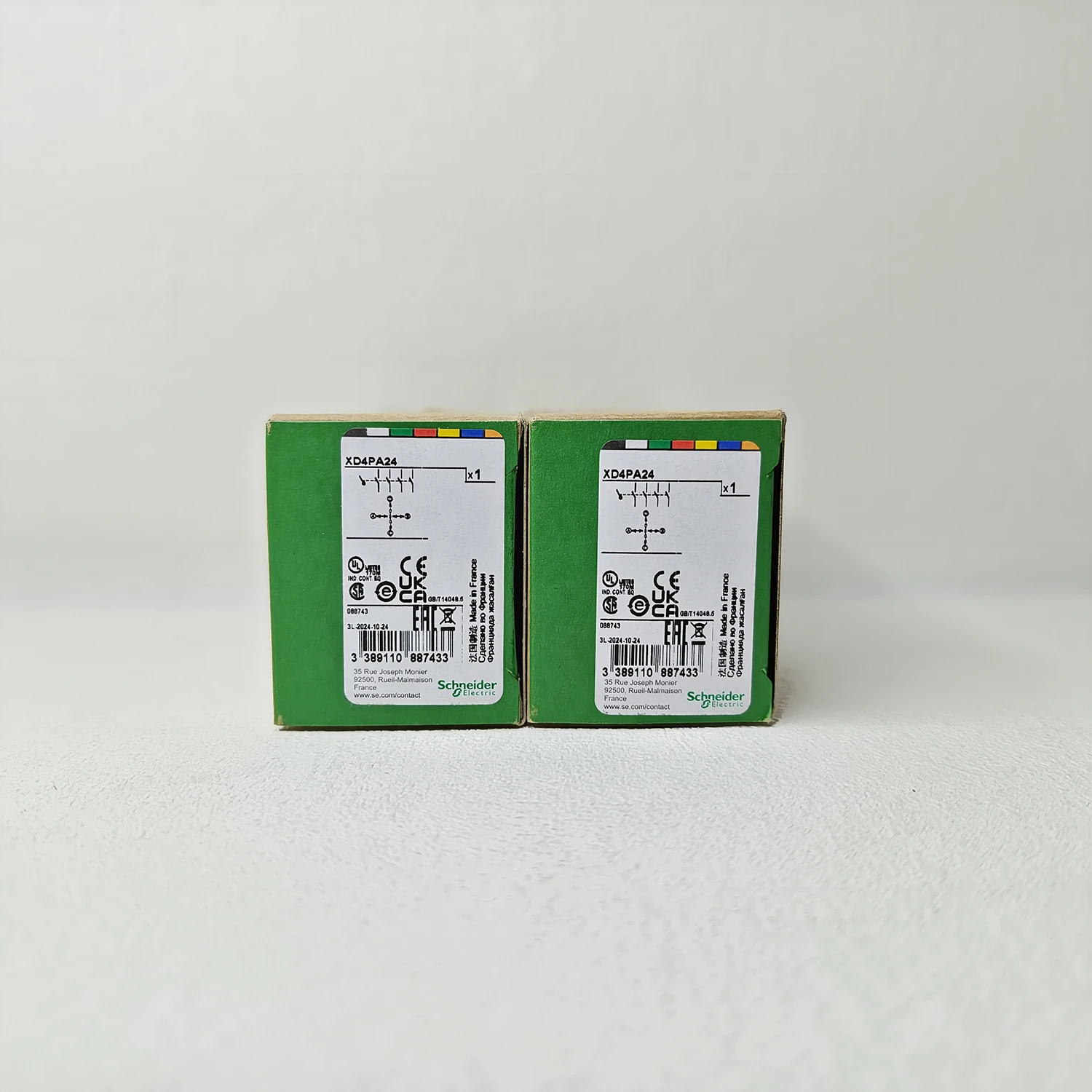 XD4PA24 Joystick Controller, Harmony XB4, Metal, 22mm, 4 Directions, Spring Return, 1NO