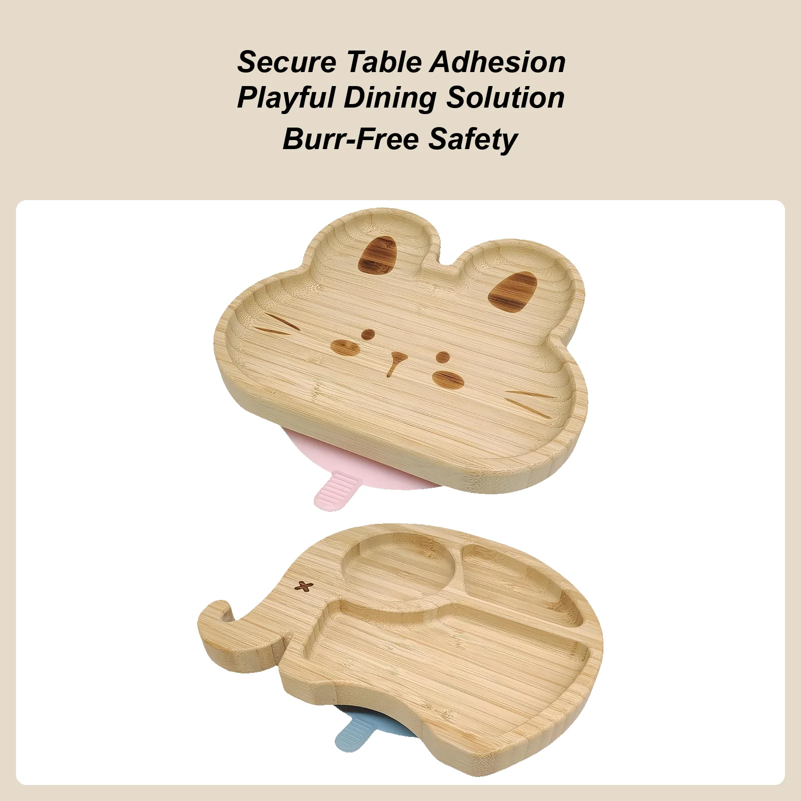 

Kids Dish Set Cartoon Compartment Plate And Placemat Children Meals Tableware Set For Camping Outdoor Dining Travel Party