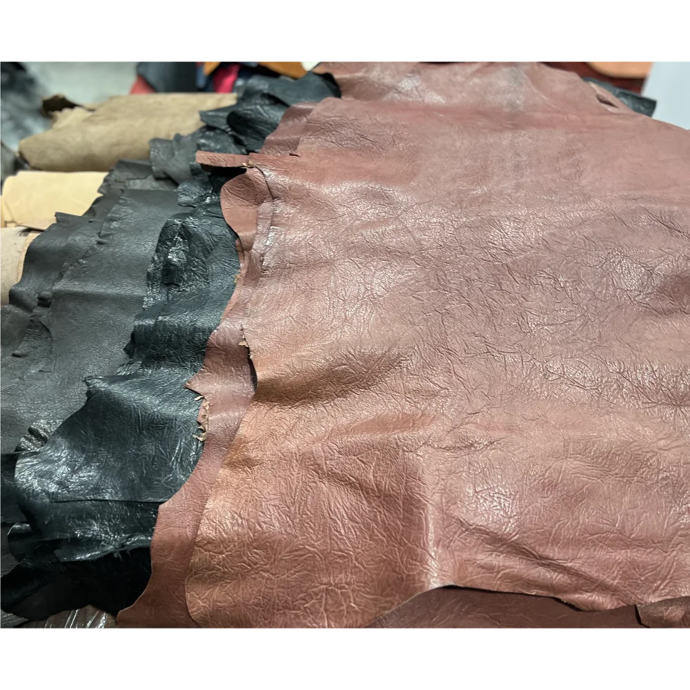 

Tree Bark Pattern! Colorful Italian Vegetable-Tanned Sheepskin 1.0mm