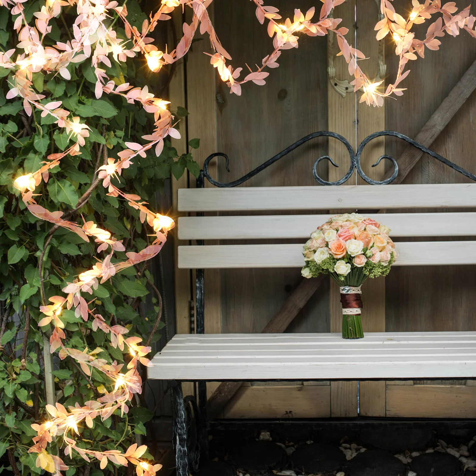 20Led 2 미터 Led 잎 갈 랜드 라이트 스트링 침실 벽 방 장식 파티 웨딩 크리스마스 장식 조명