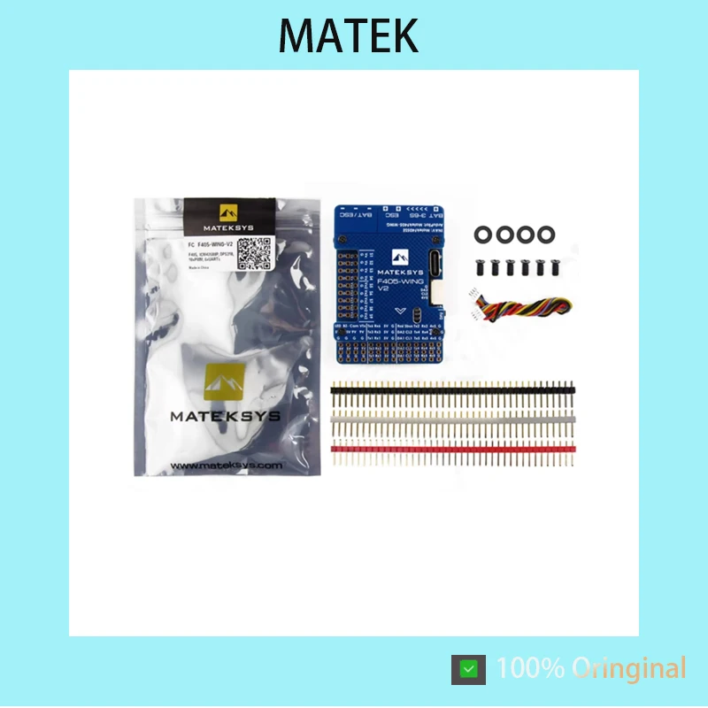 MATEK F405‑WING‑V2 Flight Controller 3‑6S Built‑in Barometer OSD Blackbox For Fixed‑Wing RC Airplane