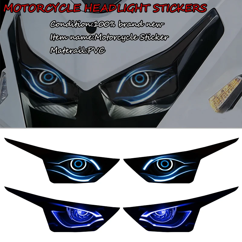 

Motorcycle Headlight Stickers Protective Decals Waterproof Head Light Sticker Fit For Kymco Racing x 150 racing x 150 2022