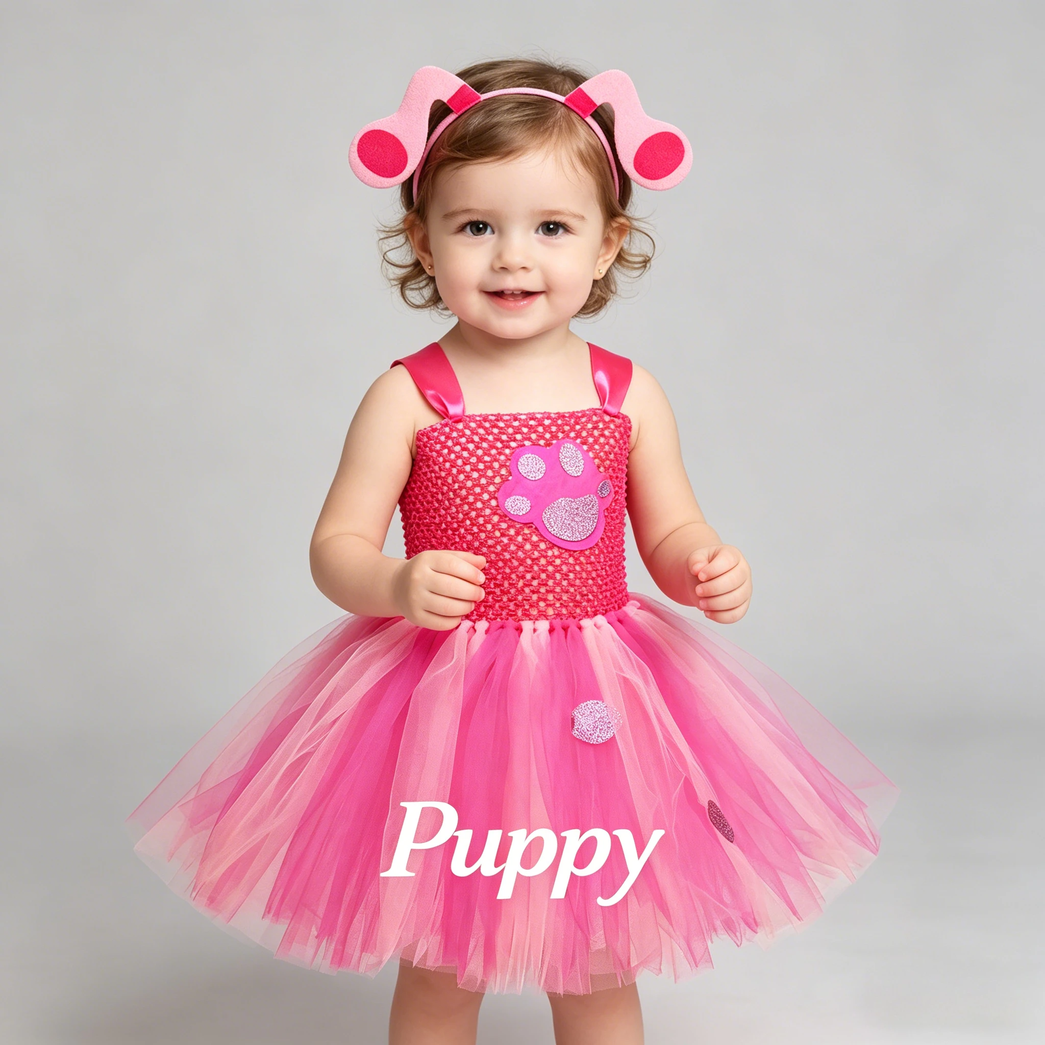 

Halloween Cartoon Puppy Dress Cosplay Costume Cute Dog Theme Party Outfit Soft Comfortable Dress Up For Festival Role Play