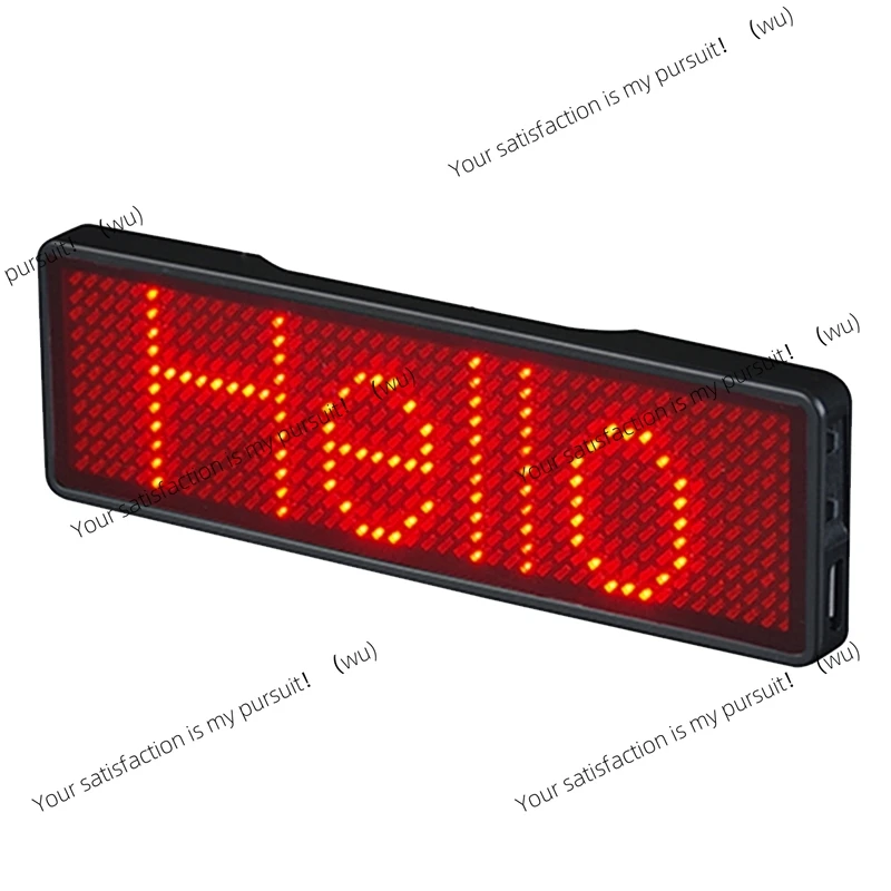 ZOCI-Bluetooth LED Name Badge Rechargeable Light Sign DIY Programmable Scrolling Message Board Display LED,Type 2