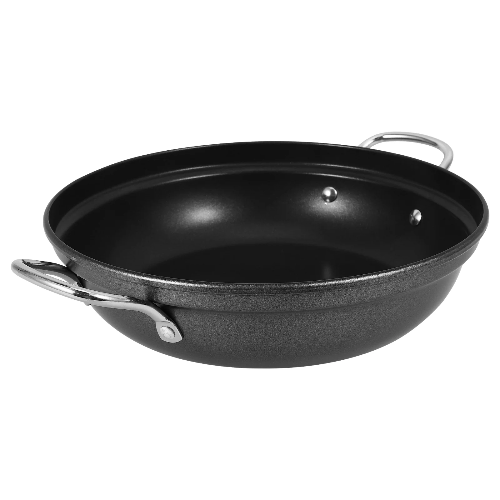 Medical Stone Large Capacity Shallow Soup Hot Pot Cooking Pans Iron Korean Pots for