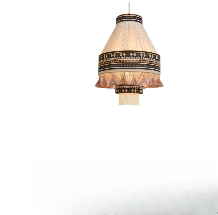 Bohemian Moroccan Vintage Ins Style Light Emitting Diode Energy Saving Adjustable Height Middle Living Room Cotton
