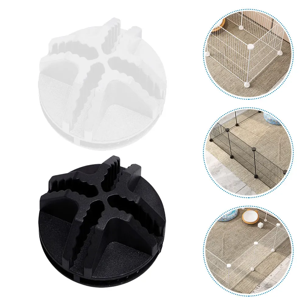 

30pcs Plastic Mesh Connectors Black White DIY Pet Cage Fence Connectors Buckles Dog Storage Reusable
