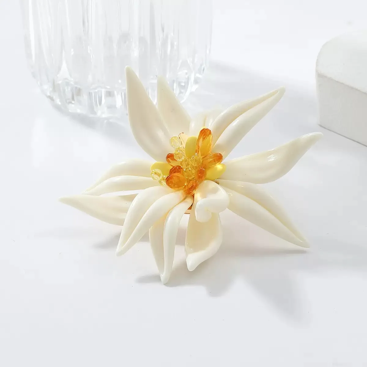 Beaut & Berry موضة المينا إديلويس دبابيس للنساء زهرة النبات دبابيس اكسسوارات الحفلات عادية هدايا جديدة الأصدقاء الديكور #1