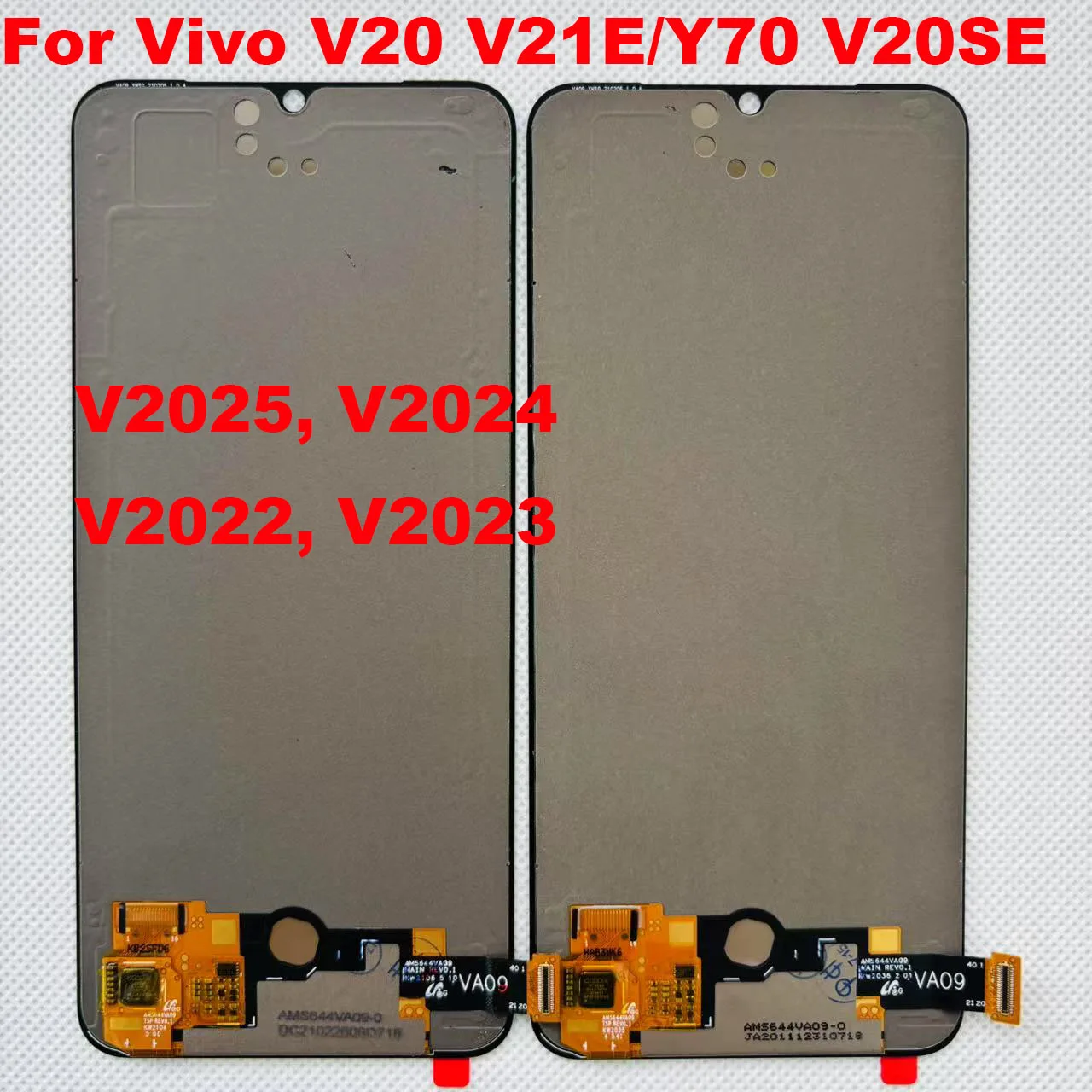 

Original For VIVO Y70 Y73S S7E Display LCD V2031A Touch Screen Digitizer Replacement For VIVO S6 V20SE V20 X50E V2023 LCD Screen