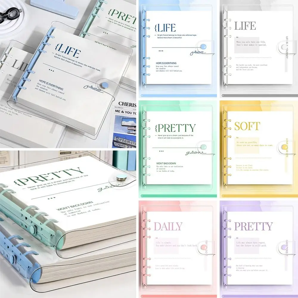 

Прозрачные отрывные тетради, переплет, альбом для рисования, повестка дня, утолщенная бумага, ежедневная еженедельная книга для заметок, офисные канцелярские принадлежности для учебы