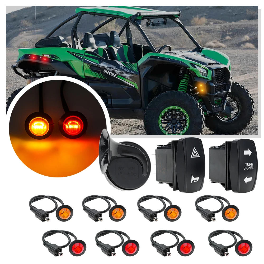 

Светодиодные боковые маркерные огни для квадроциклов и мотоциклов Polaris Ranger, Honda Pioneer, Kawasaki 1998-2025 – аксессуары для тюнинга