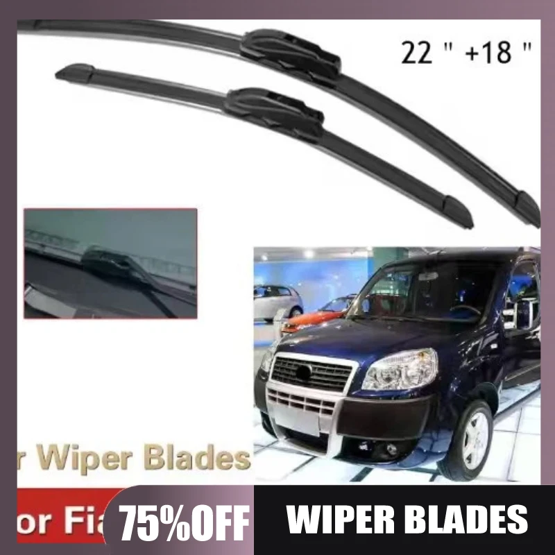 

Suitable for Fiat Doblo MK1 2001-2008 22+18 windshield wiper blade U hook wiper