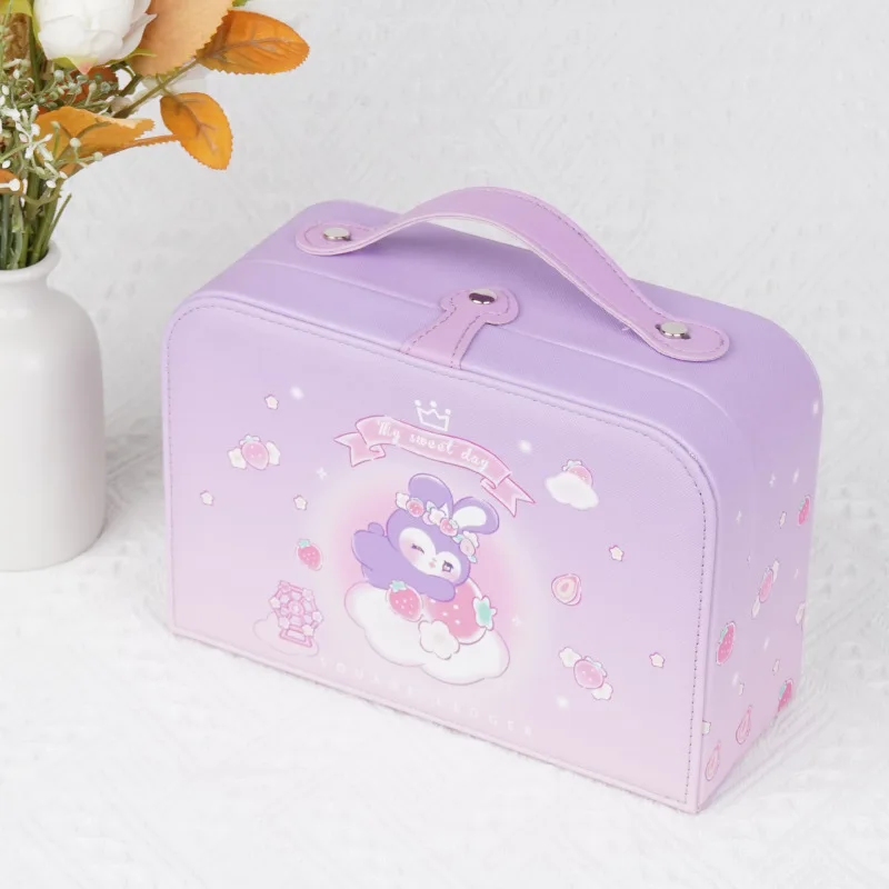 

Multi-layer Jewelry PU Storage Box, Cartoon Storage, Hair Accessories, Double-Layer, Children's Special Home Drawer Style