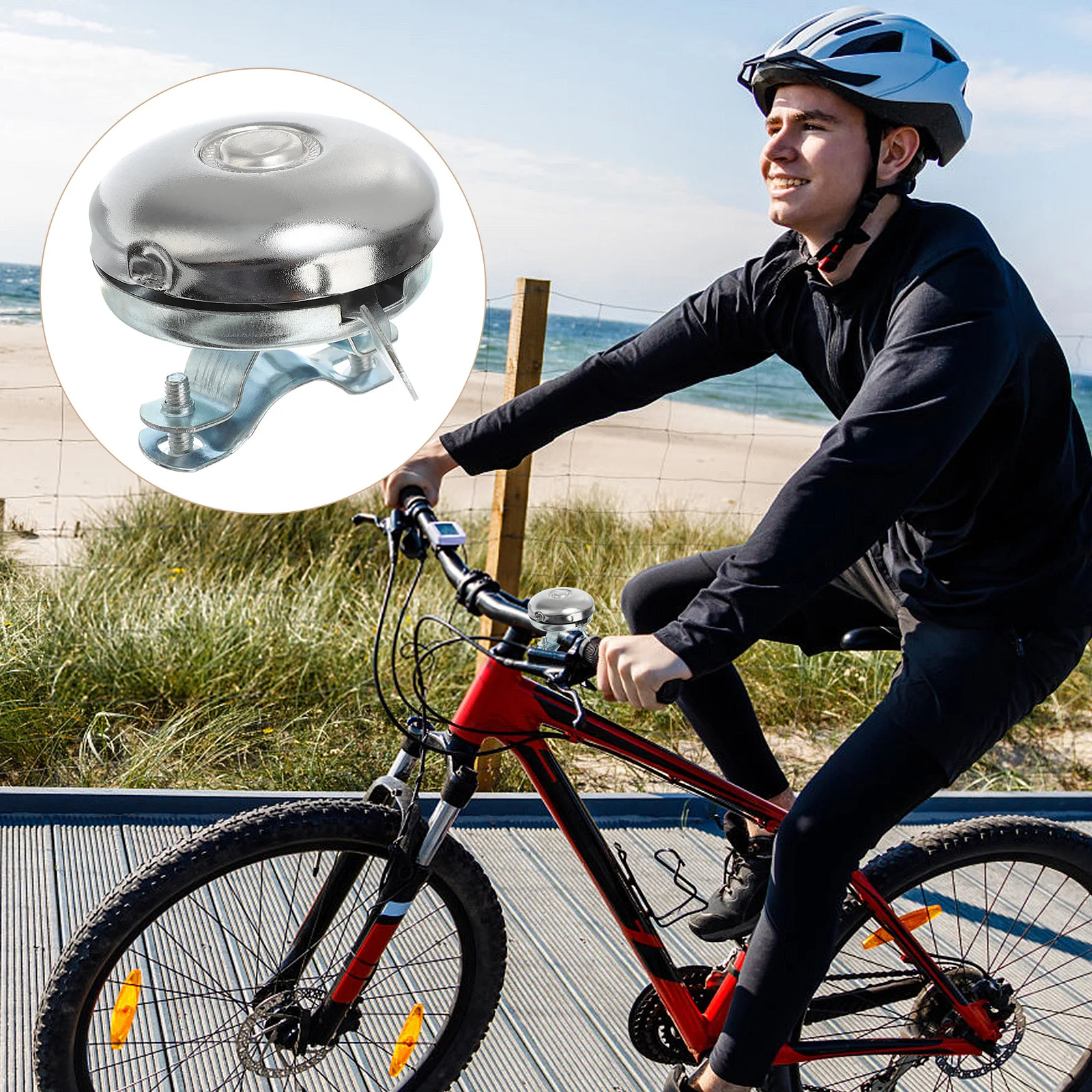 

Retro Bike Bell 52Mm Metal Handlebar Loud Clear Sound Vintage Cycling Horn Mountain Bike Bell Ring Safety Alarm