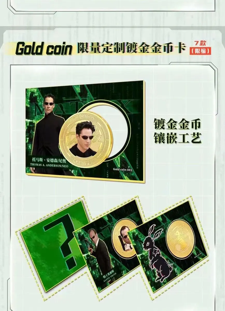 New Matrix The First Peripheral Collection Cards Pack Movie Character Rare SSP TCG Game Playing Card Children Birthday Gift