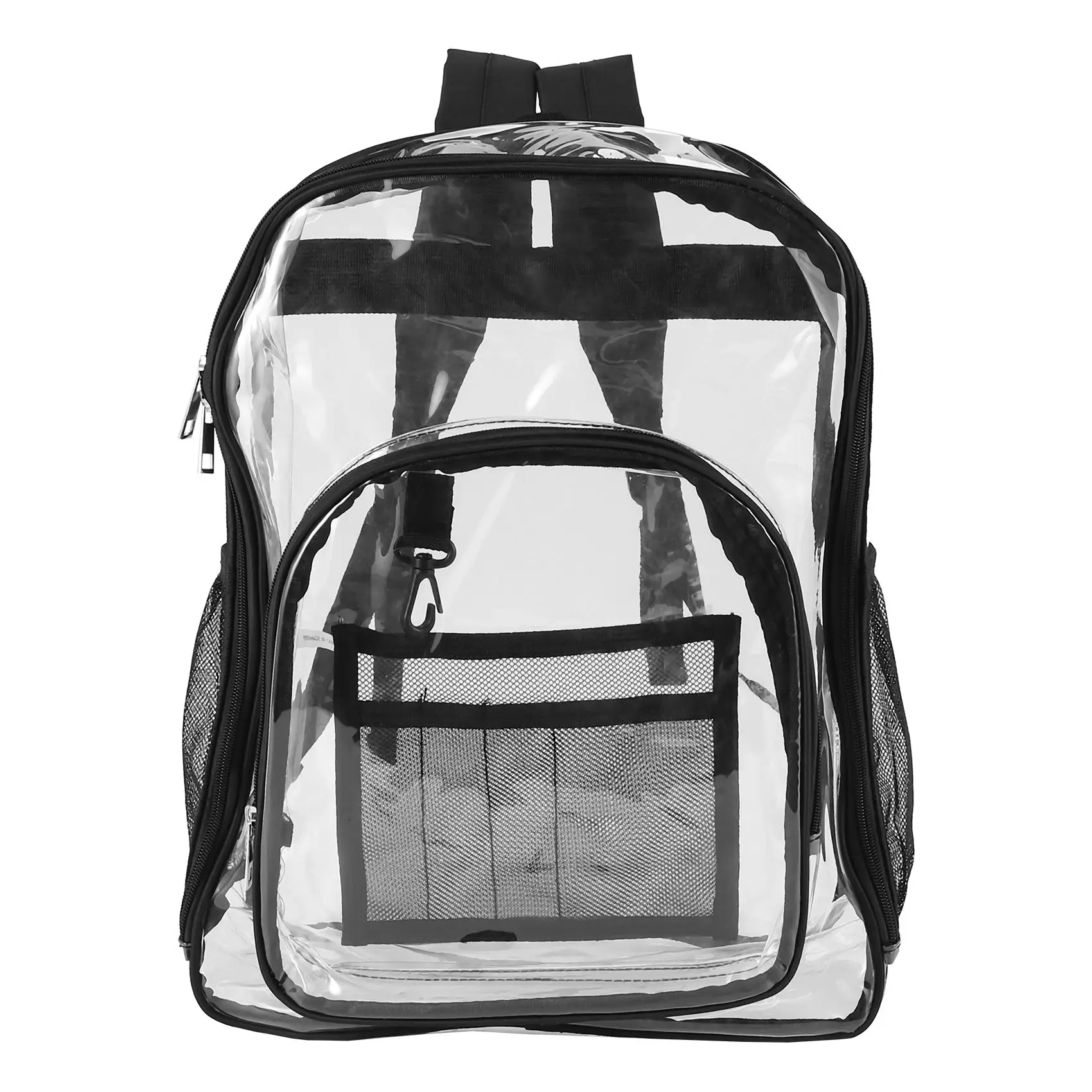 Heavy Duty Clear Backpack,Security Transparent School Backpack,See Through Bookbag For Work, Security Check And Travel