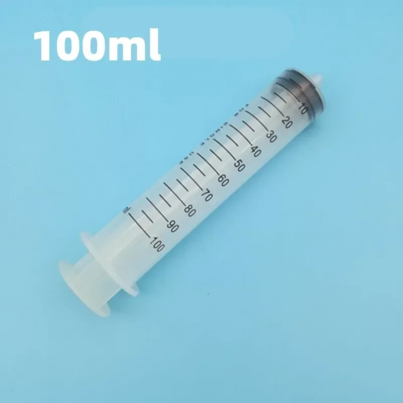 100ml Large Capacity Syringe Reusable Pump Measuring With Tube Feeding Ink Pumping Oil Feeding Enema Glue Hydroponics Syringe