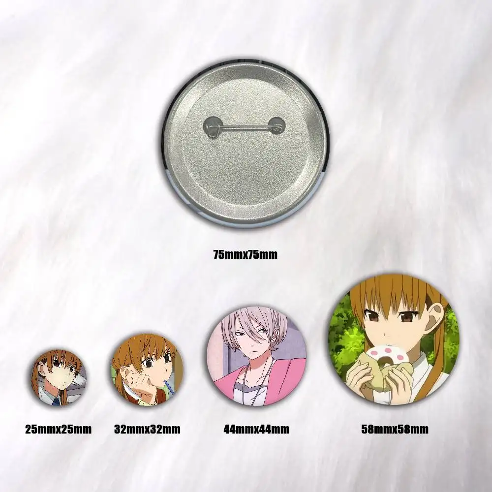 A-Tonari No Kaibutsu Kun Cartoon Round Brooches On Backpack Jacket Acrylic Button Pins Collection Gifts
