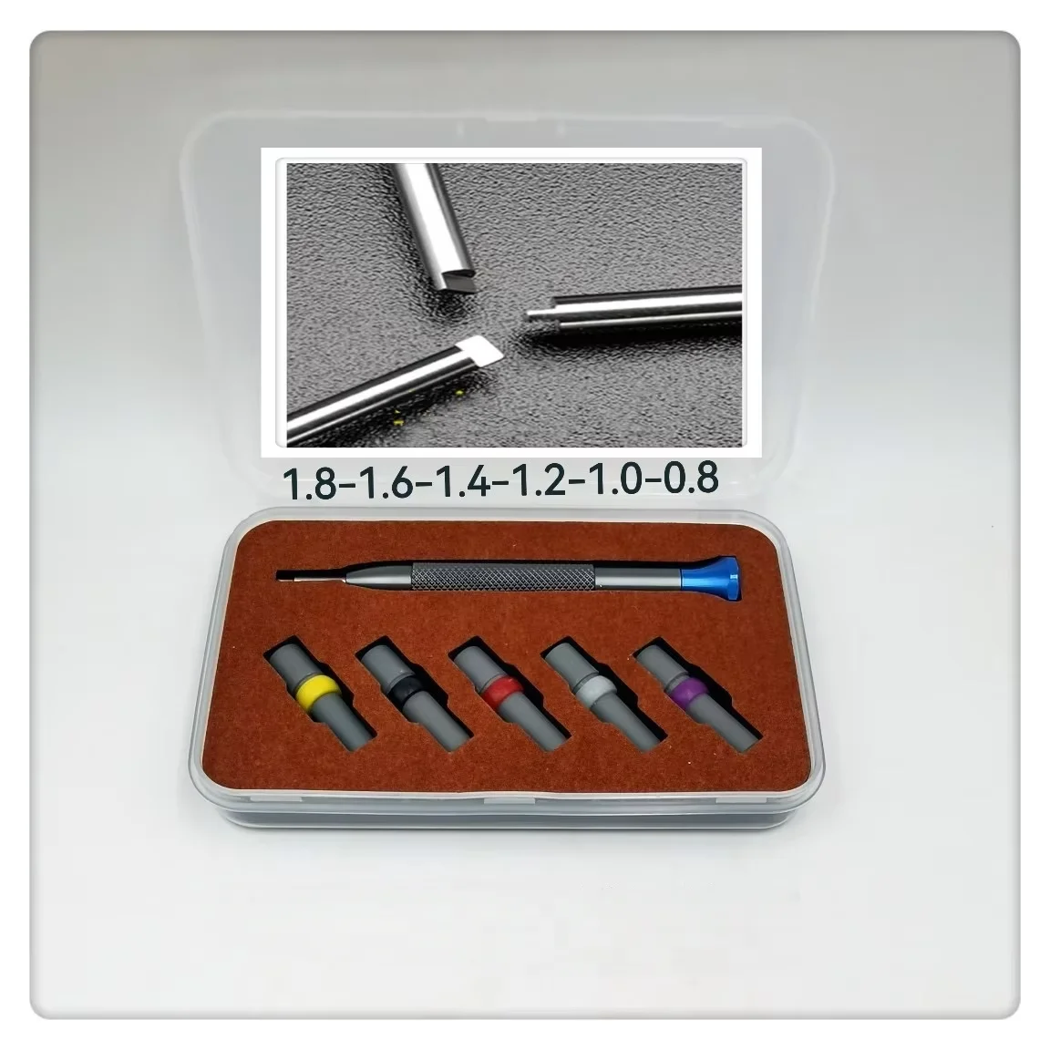 Neues Anti-Skip T-förmiges Uhren-Schraubendreher-Set, 0,8–1,8 mm Größe für Rlx-Schiff mit Box