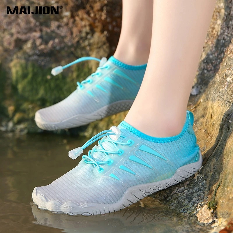 

Summer Breathable Water Shoes Men Women Quick Drying Beach Barefoot Aqua Shoes Non-slip River Sea Wading Sneakers