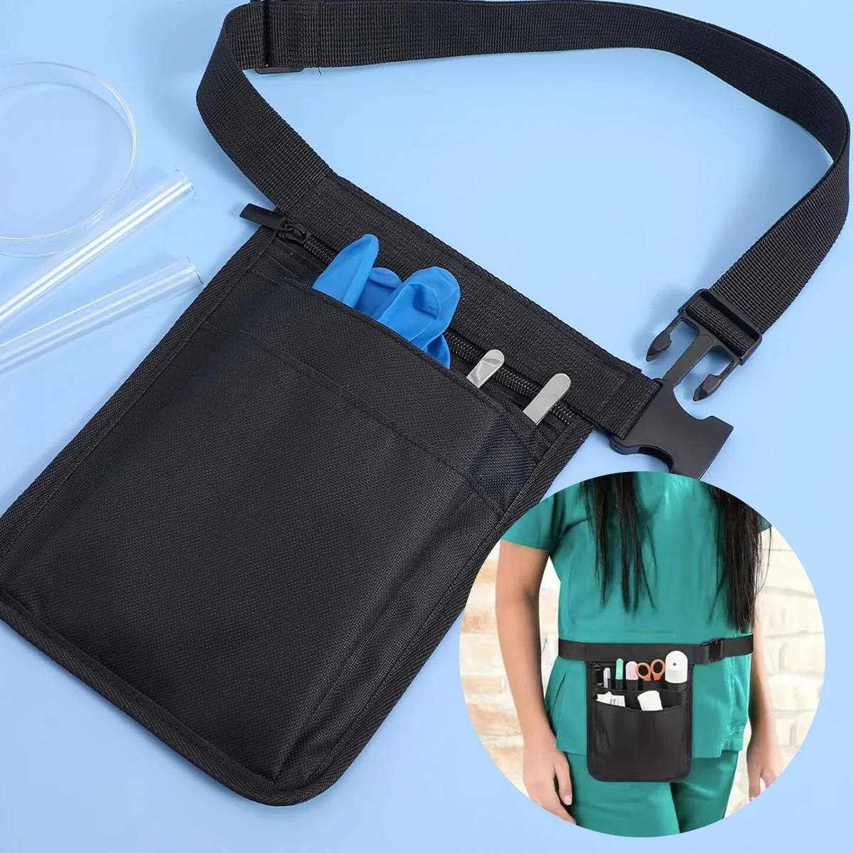 للجنسين الخصر حقيبة تجريب السفر محافظ الهاتف الخصر حزمة حقيبة الهاتف الرياضة الملحقات الأزهار إلكتروني نمط ممرضة الخصر أكياس #3
