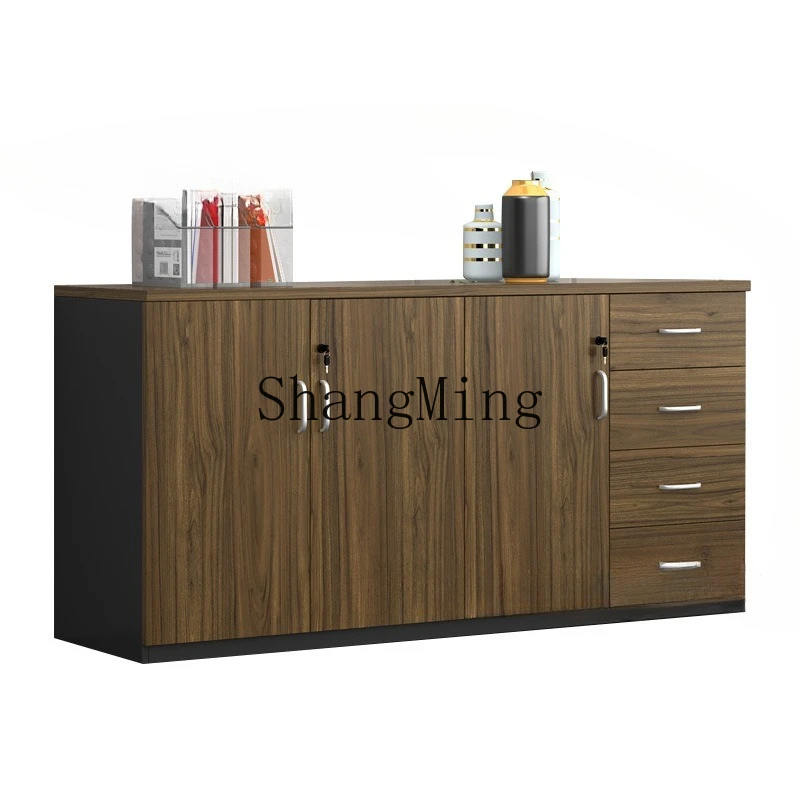 FG  good-looking Wood File Printer Locker Office Partition Storage Cabinet Multifunctional