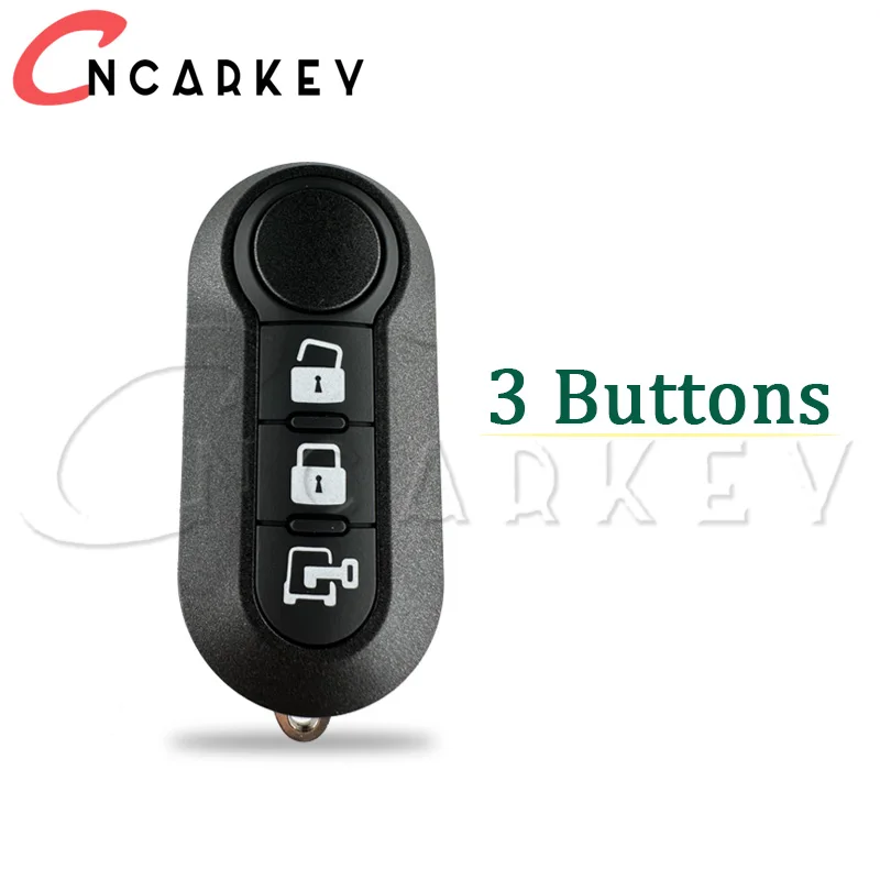 For Fiat 500 Punto Bravo Panda Stilo Ducato for Peugeot Boxer SIP22 Car Flip Folding Key Replacement Shell Case Car Remote Key