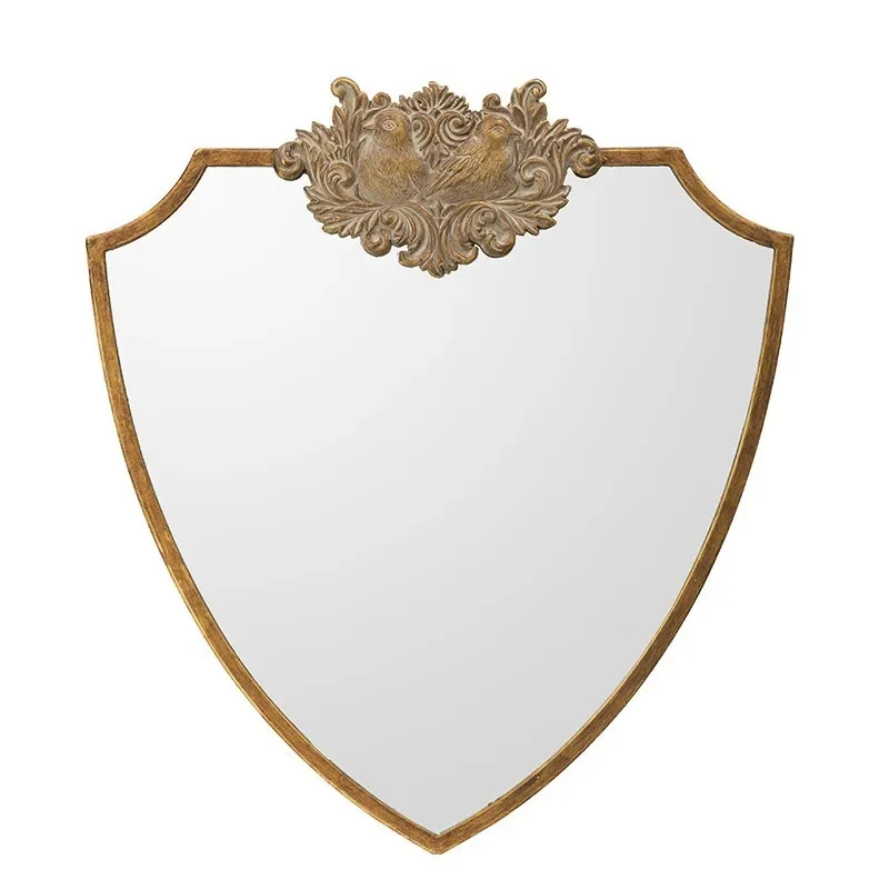 

European retro wall decoration bathroom mirror, bathroom makeup vanity mirror, wall decoration