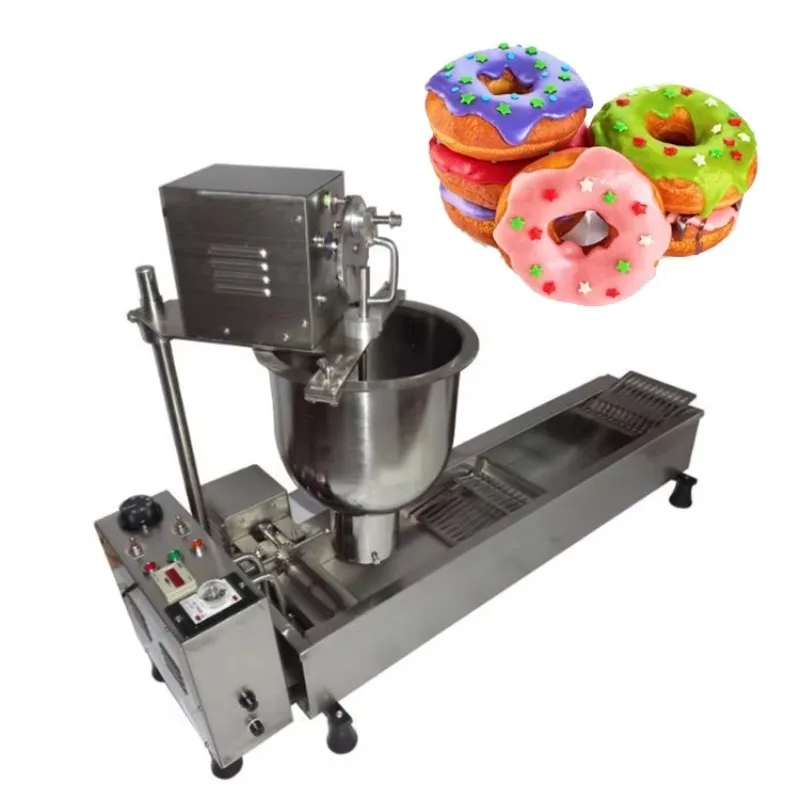 Fully Automatic Donut Machine for Sale Professional Commercial Donut Maker Electric with Donut Cutter and Fryer System