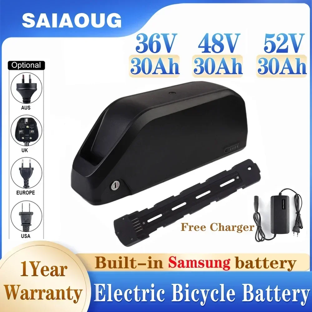 

Originele Cells 52V 20AH 30AH 50AH Battery Batterij 36V48V 50ah 3000W Conversion Kit Ebike Batterij Polly DP-9 Battery Bafang