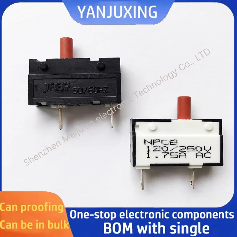 1~5pcs/lot Small overload overcurrent small current protection switch 1.75A 120/250VAC
