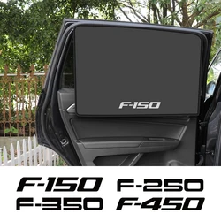 Magnetic Car Window Curtain Sun Shade Cover Auto Accessories For Ford F350 2003 F150 1994 F250 F450 RC V10 Decals Raptor Emblem