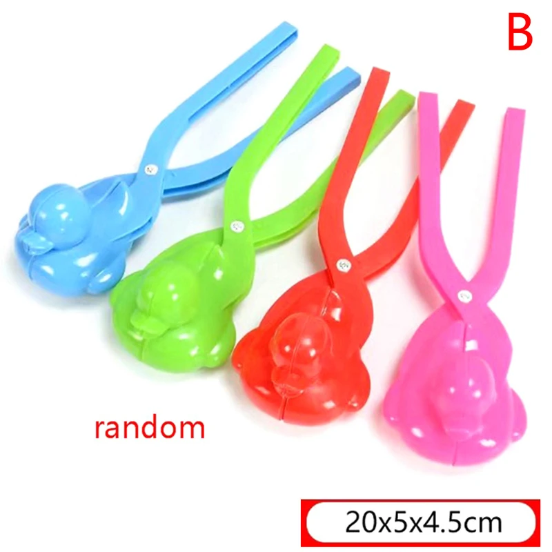 1PCS Snowman Duck Dinosaur Shape Snowball Maker Clip Tong Kid Winter Outdoor Funny Snow Sand Mold Snowball Fight Sport Toy view 2
