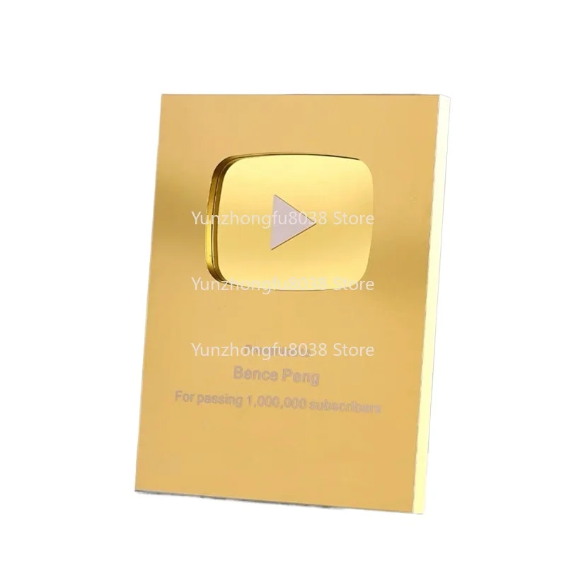 

Gold and Silver UV Printing Alloy Customized Nameplate Honor Shield Trophy Medal Metal Nameplate Award Wholesale