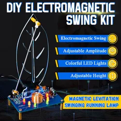 DIY huśtawka liściowa lewitacja magnetyczna zestaw elektroniczny z diodą przepływową LED praktyka naukowa spawanie zasilacz 5V zestaw DIY elektryczny