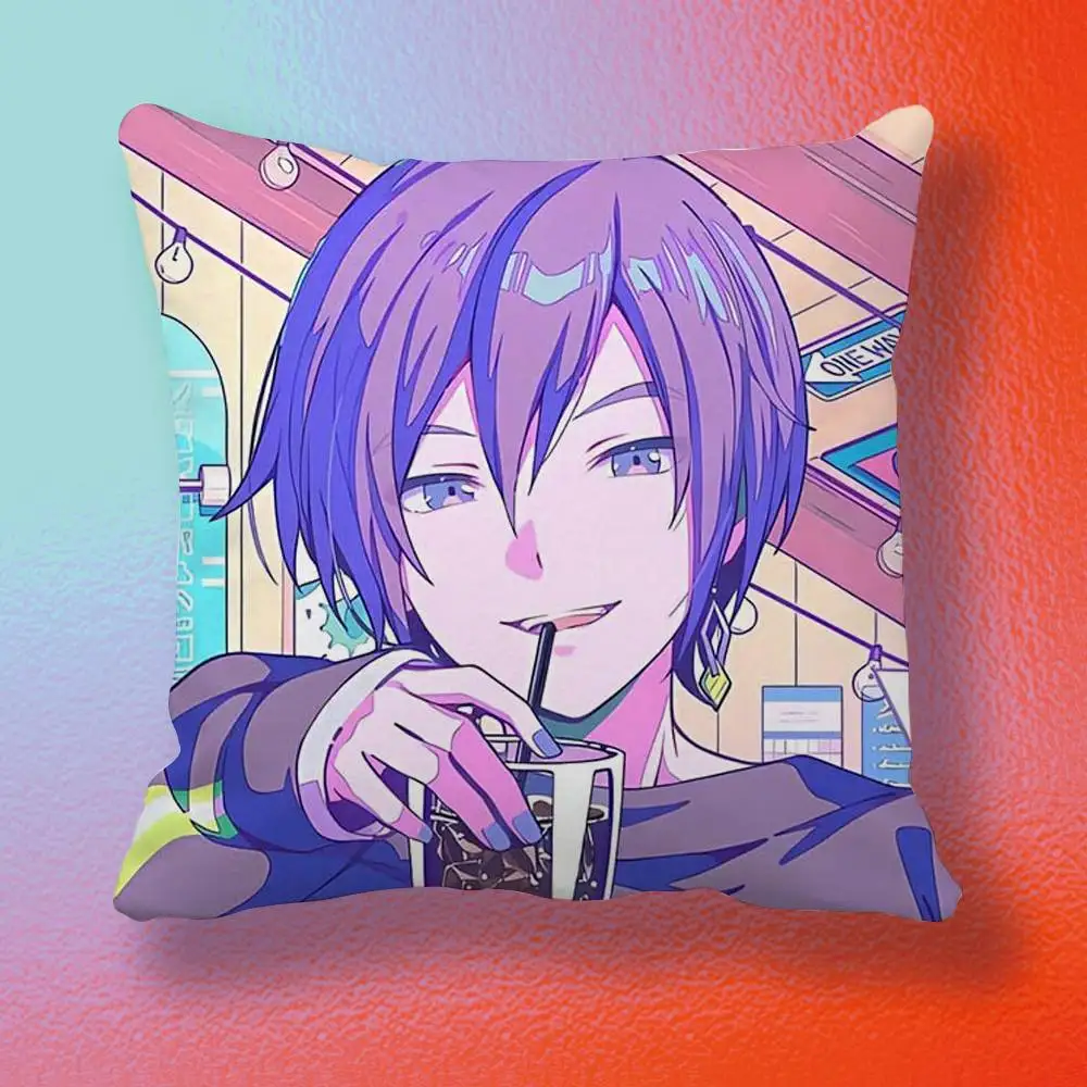 VOCALOID KAITO Anime  Pillow cover gift High definition digital printing,Surprise vivid pattern Household.