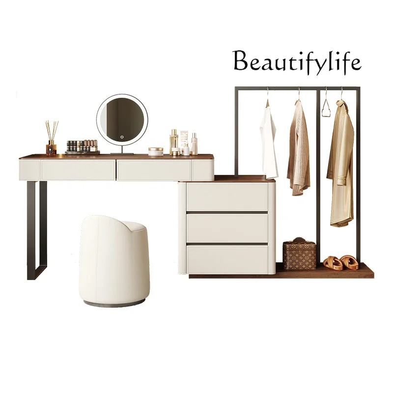 

BJ Bedroom Coat Rack, Dresser, Chest Cabinet Integrated Solid Wood Floor-to-ceiling Multi-functional Medium And Ancient Style