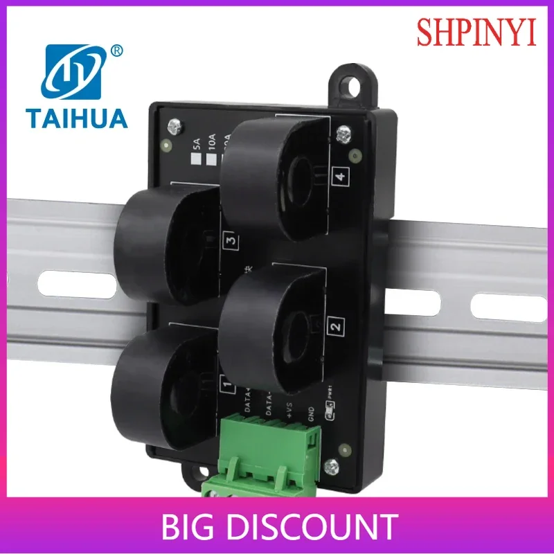 

Датчик взаимной индуктивности переменного тока, встроенный передатчик обнаружения AC0-50A, истинное эффективное значение до модуля сбора 485