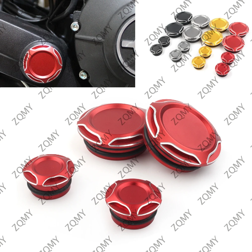 For Ducati Scrambler 400 800 1100 2013-2020 Motorcycle Frame Bar Screw Hole Prevent Dust Cap Plug Cover 4Pcs/Set