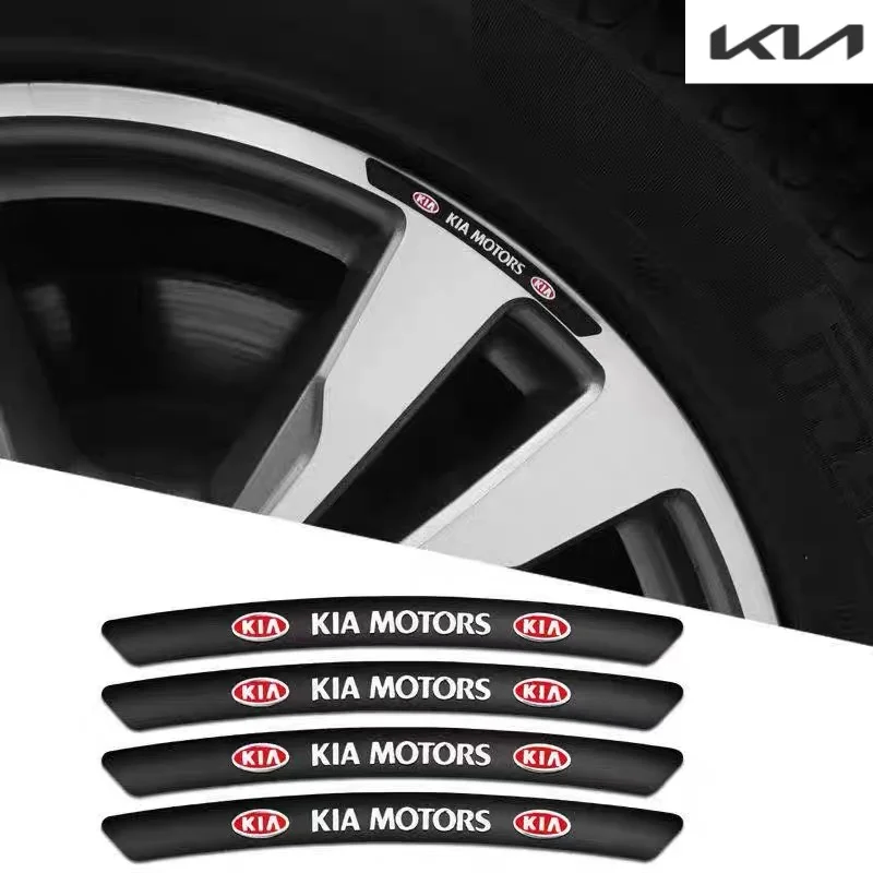 

4 piece For Kia Soul Sportage K5 K2 K3 K4 Freddy Souranto rio Sportage R Wheel Sticker Modified Wheel Eyebrow Tire Car Labeling